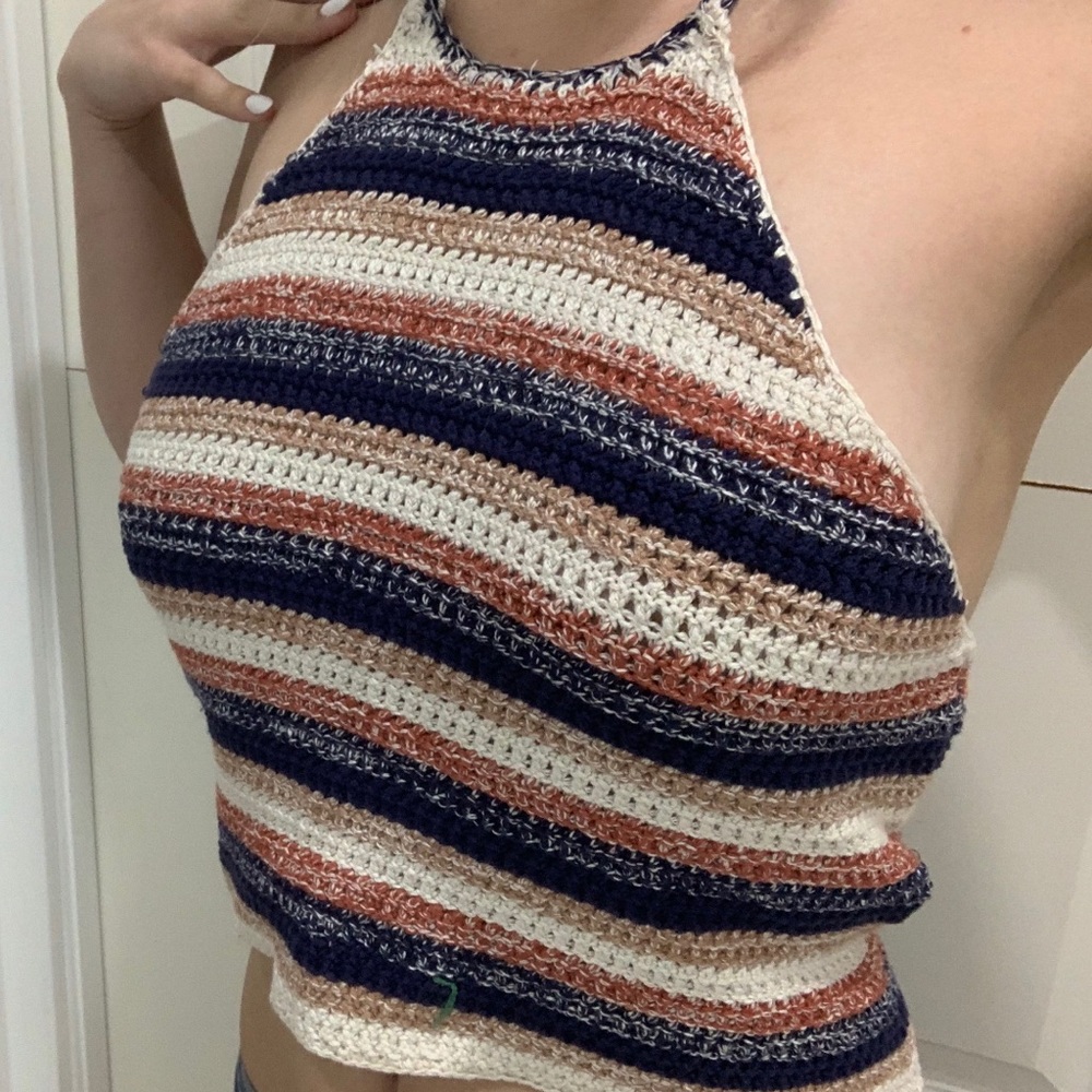 NWT Woven Crop Top